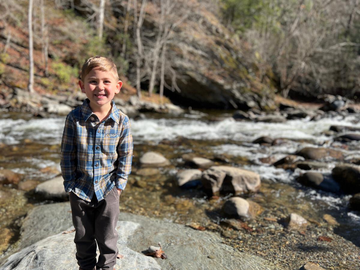 Blue/Grey/Gold Plaid Atwood Woven Shirt