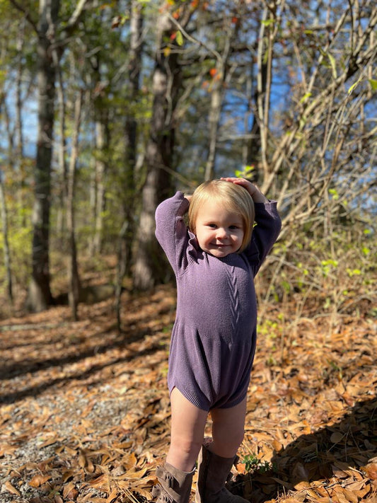 Collins Knit Bubble in Purple