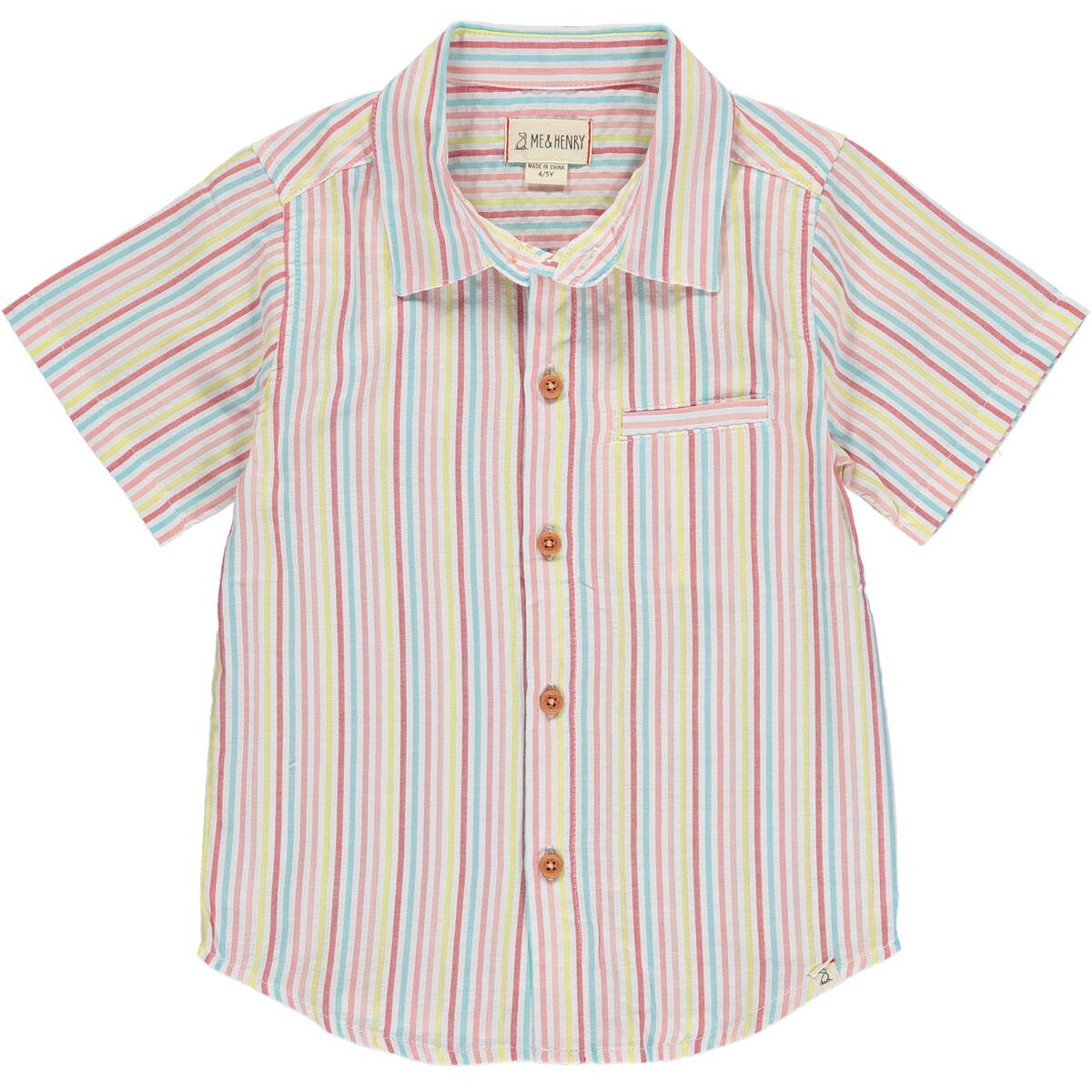Candy Stripe Collared Shirt