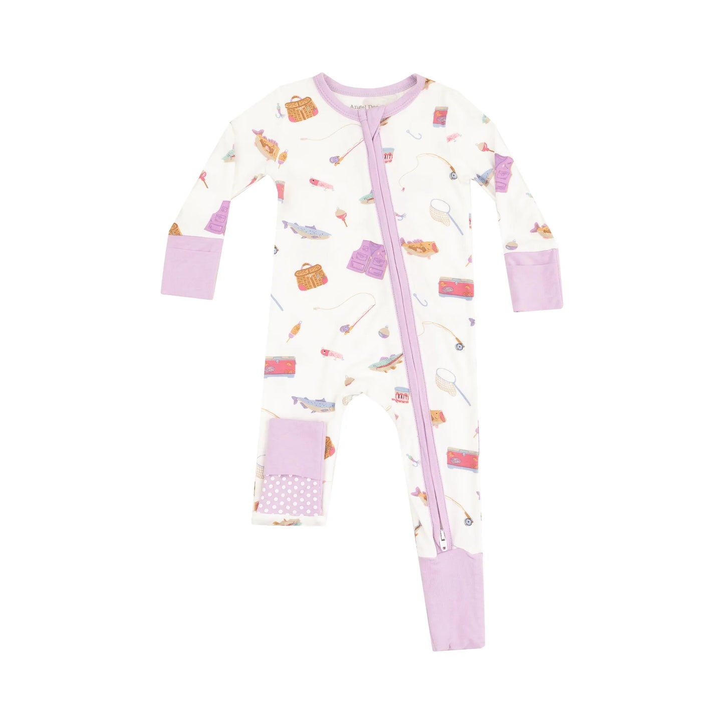 Fishing Things Pink Zipper Pajama