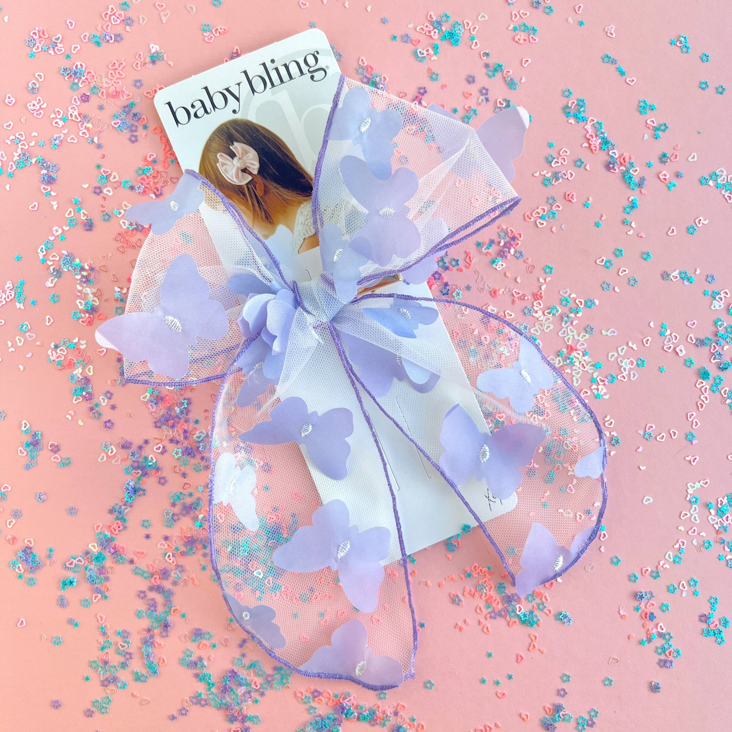 Baby Bling® Big Belle hair bow clip: Darla