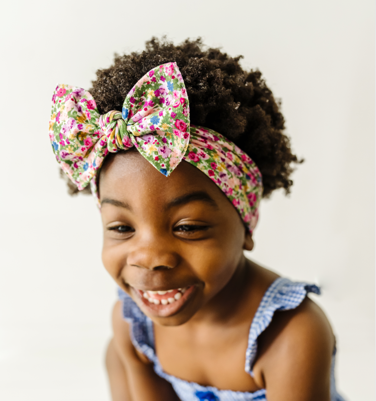 Ginger: Baby Bling® Printed Knot soft nylon headband