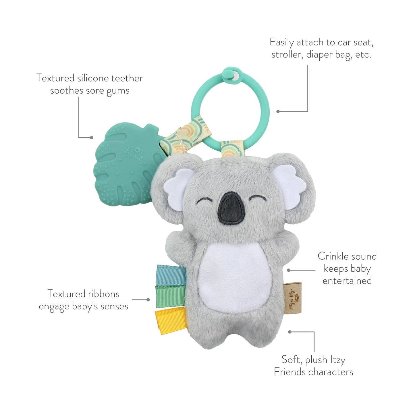 Avocado Itzy Pal™ Plush + Teether