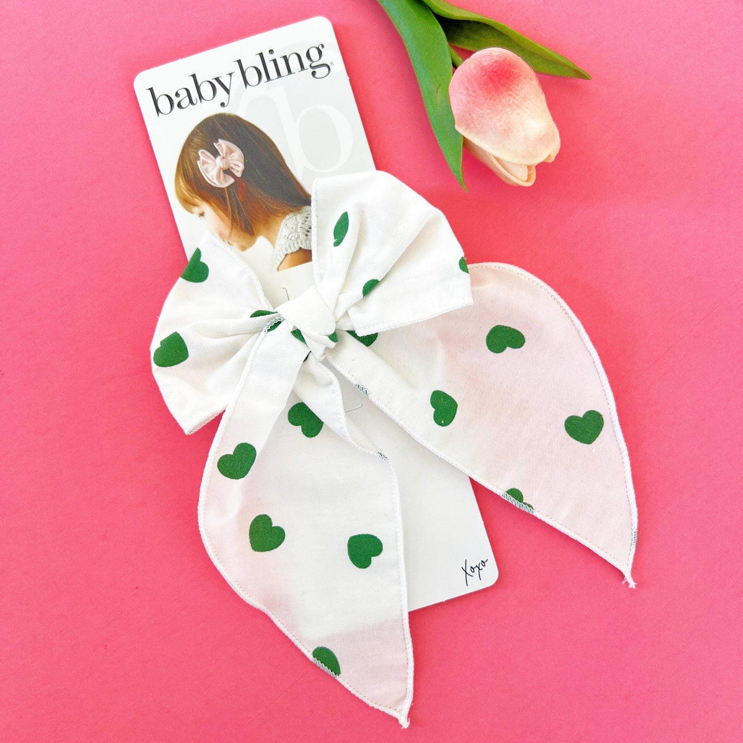 Baby Bling® Big Belle hair bow clip: Darla