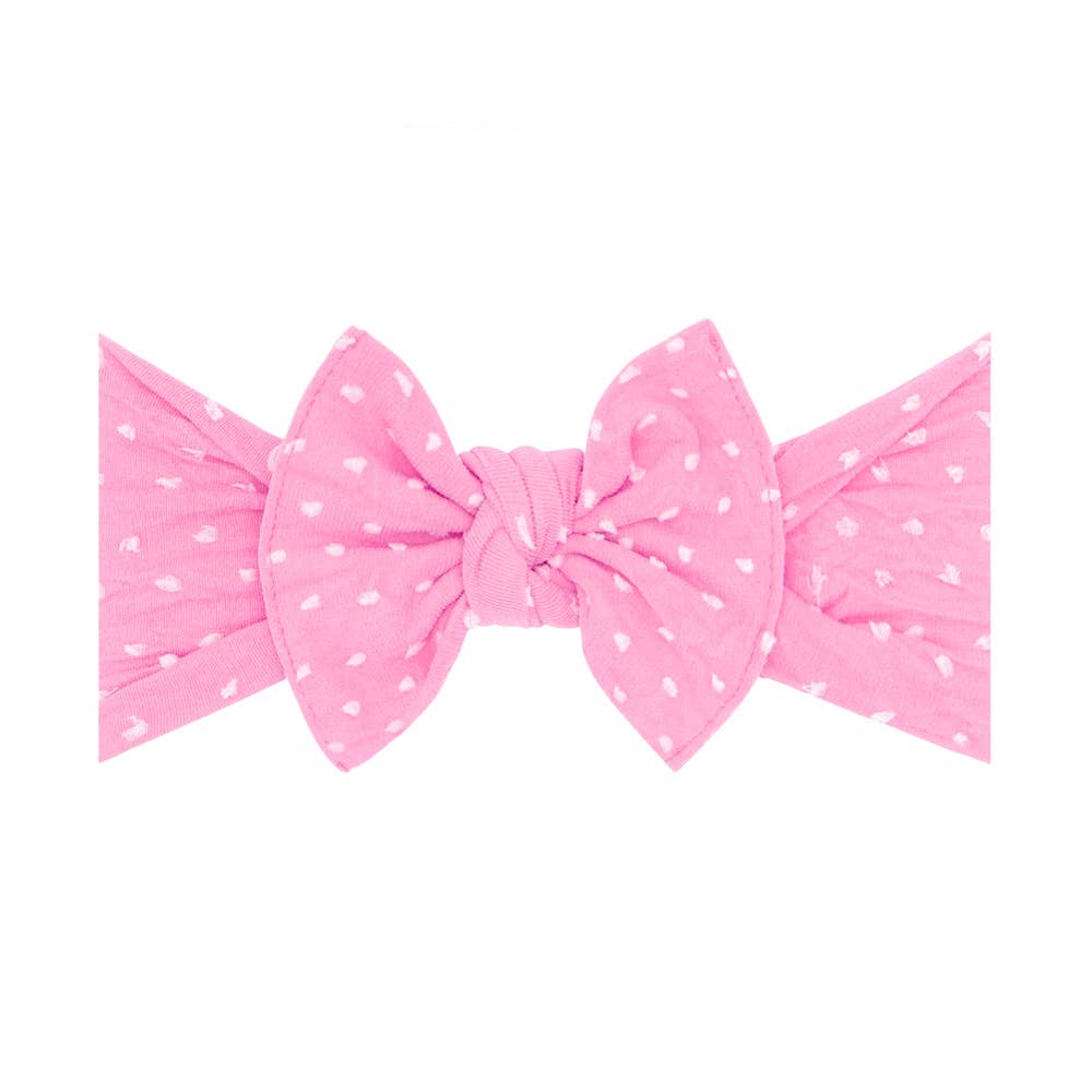 Baby Bling® Shabby Dot Knot: Cherry/Red dot