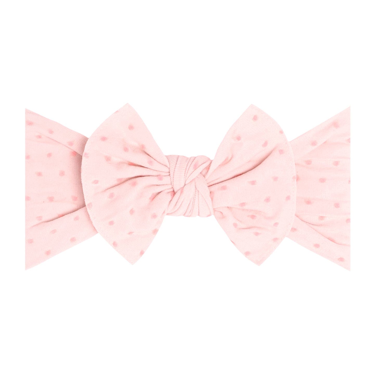 Baby Bling® Shabby Dot Knot: Cherry/Red dot