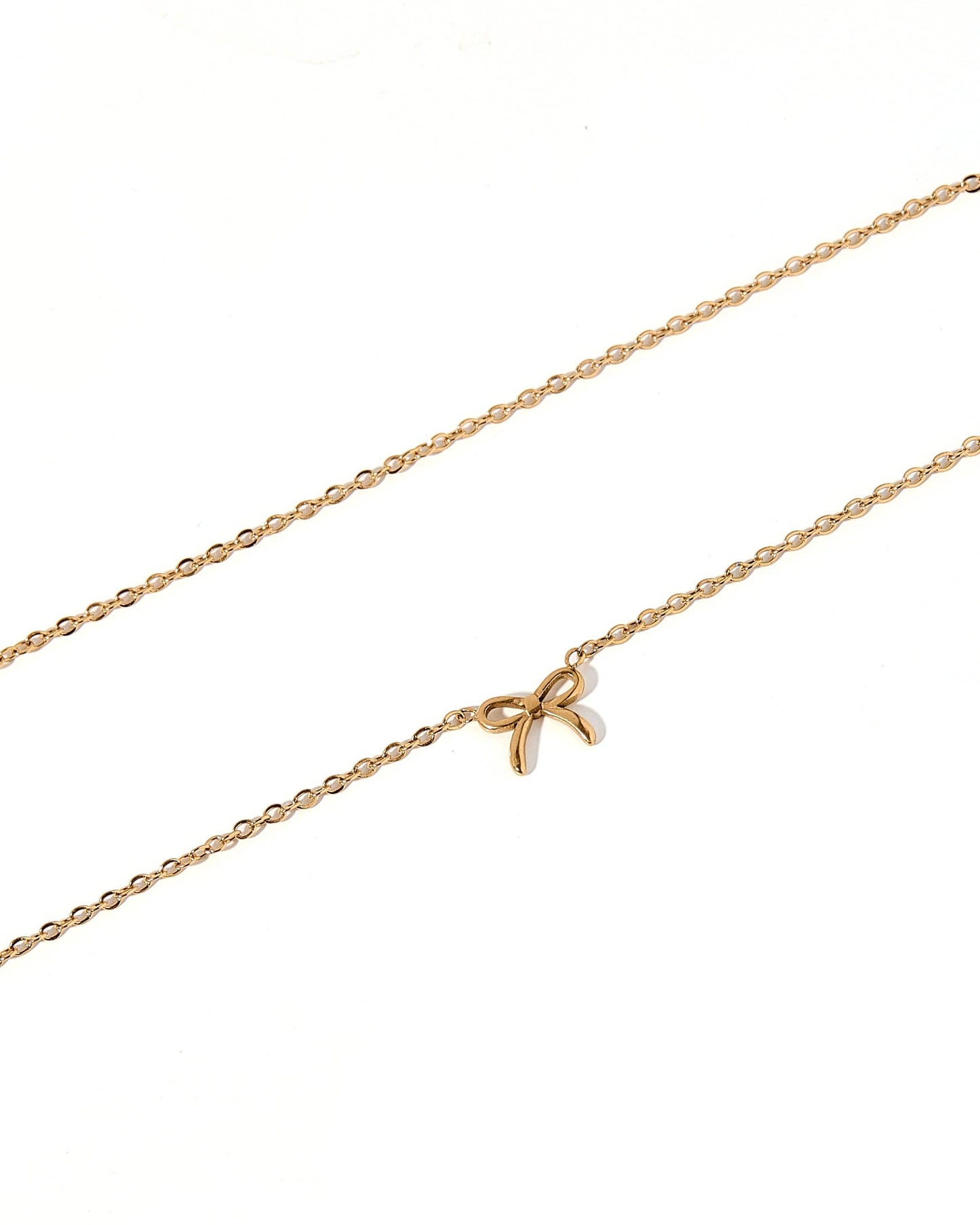 Necklace - Sadie Bow Gold