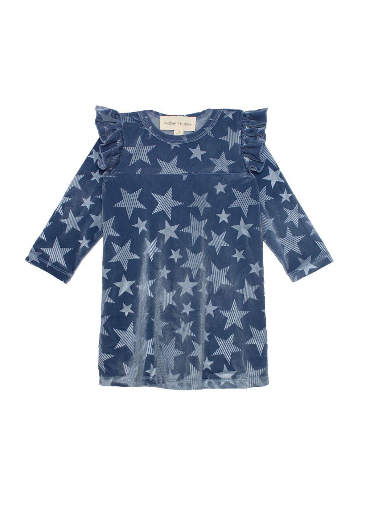 blue velvet dress with stars The Starry Night Dress. Star Embellished Tulle Navy Velvet Handmade Dress