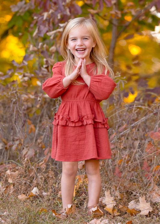 Sunset Picnic Gauze Dress