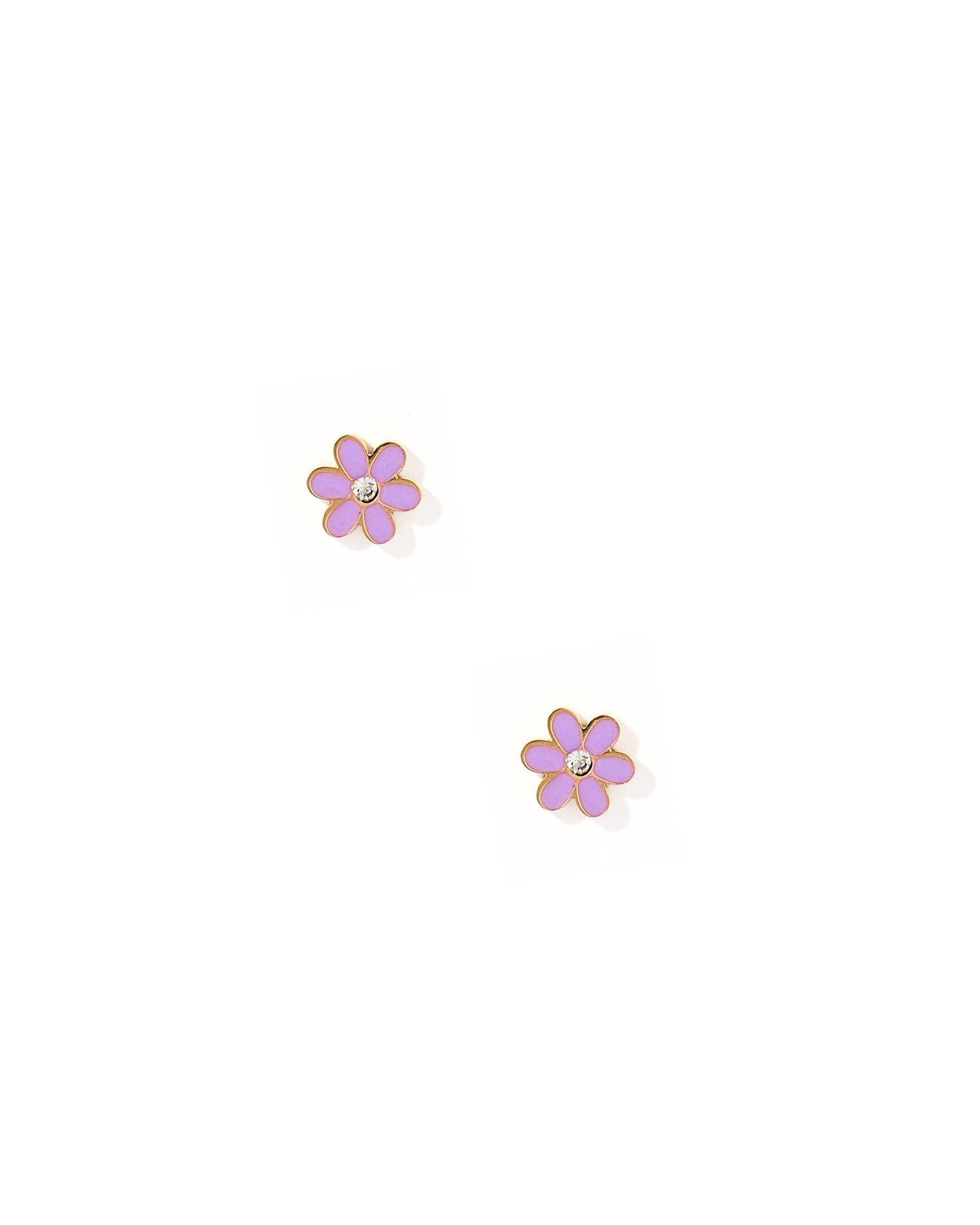 Alli Purple Screwback Stud Earrings