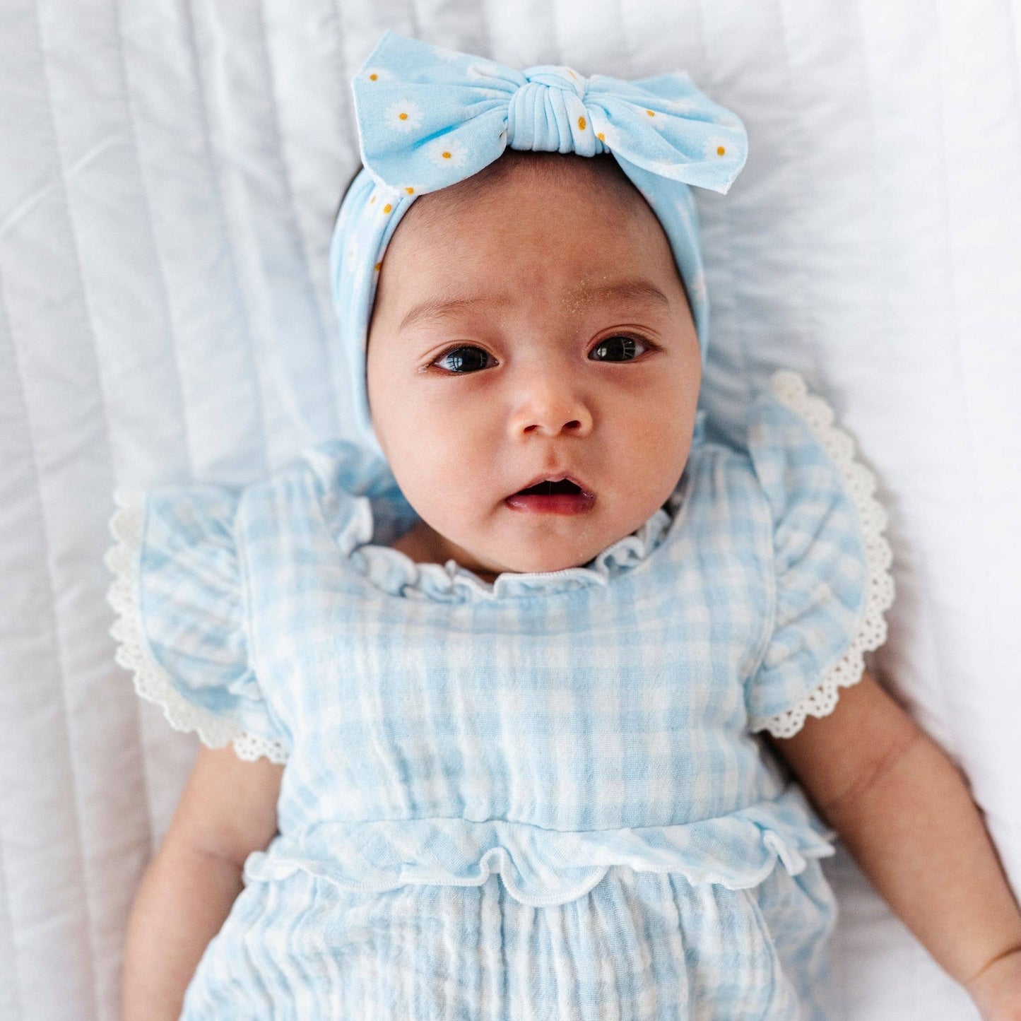 Ginger: Baby Bling® Printed Knot soft nylon headband