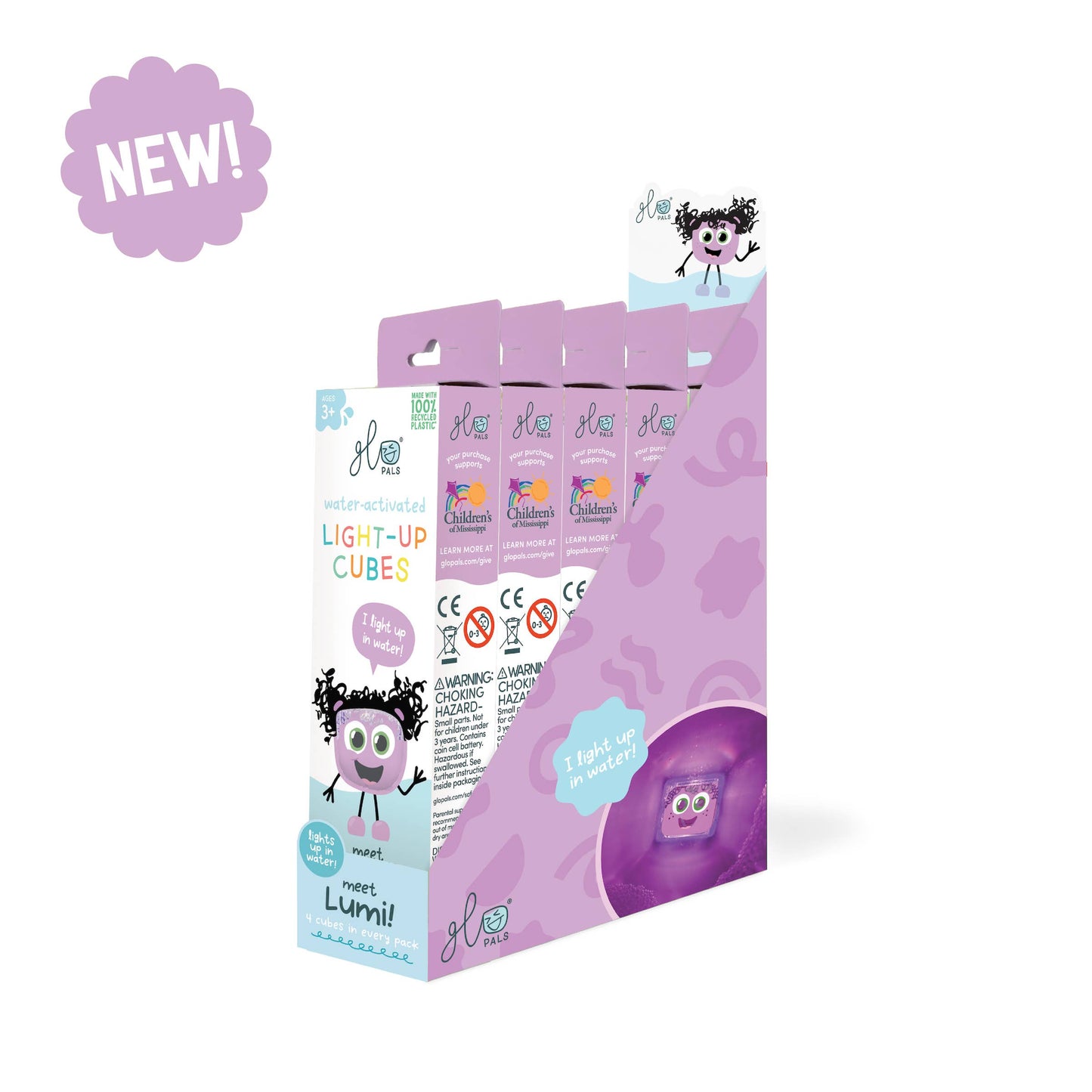 Glo Pals Light-Up Cubes- Lumi (Purple)