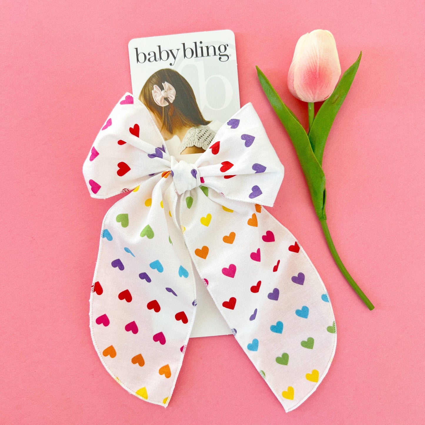 Baby Bling® Big Belle hair bow clip: Darla
