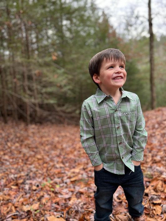Sage Plaid Jasper Shirt