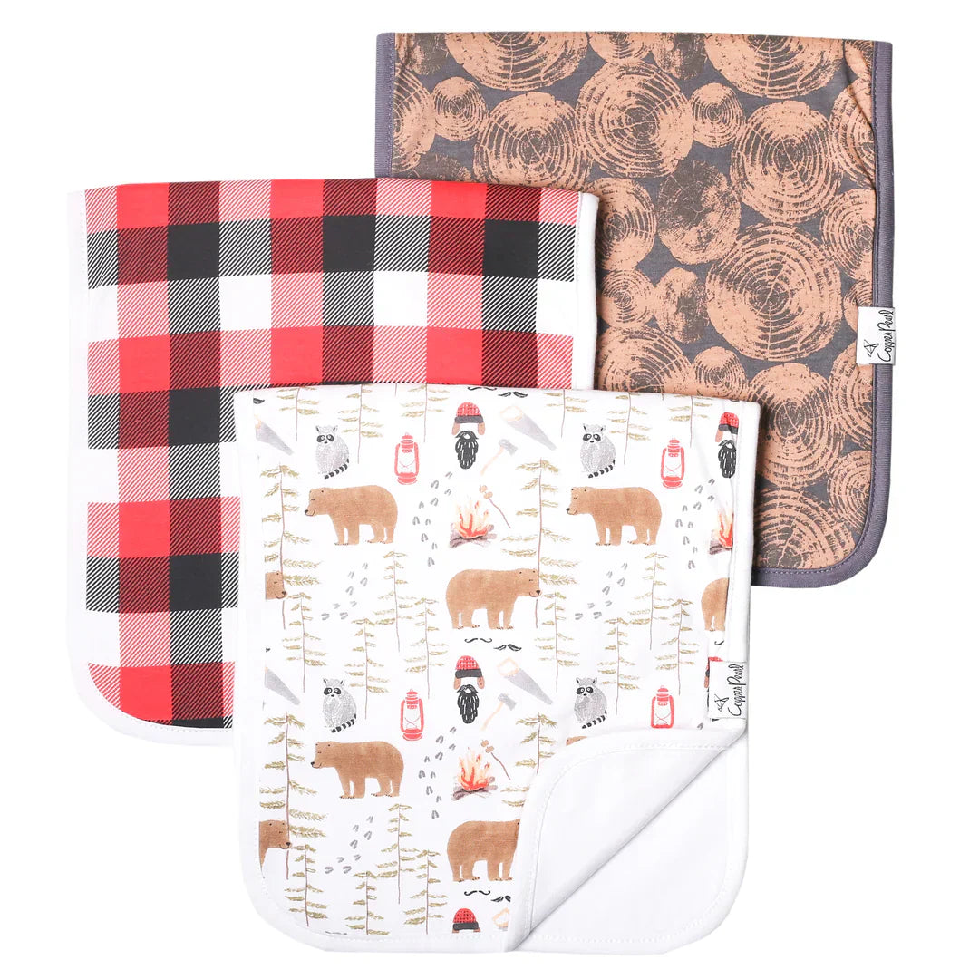 Copper Pearl Burp Cloth Sets (various prints)