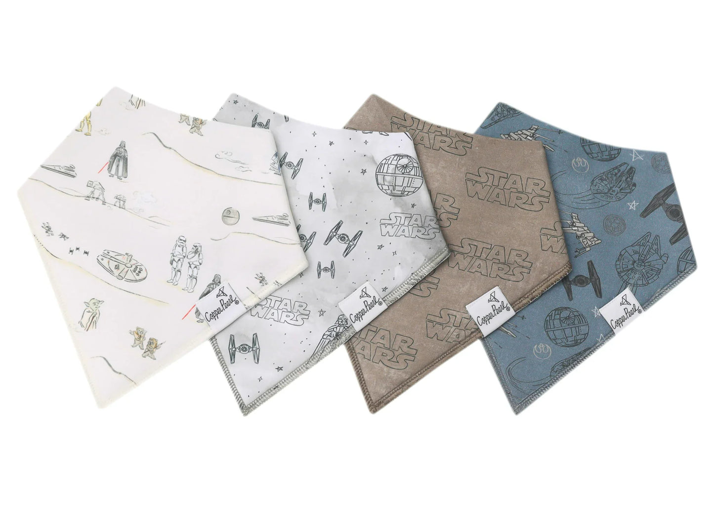 Copper Pearl Bandana Drool Bib Sets (various prints)