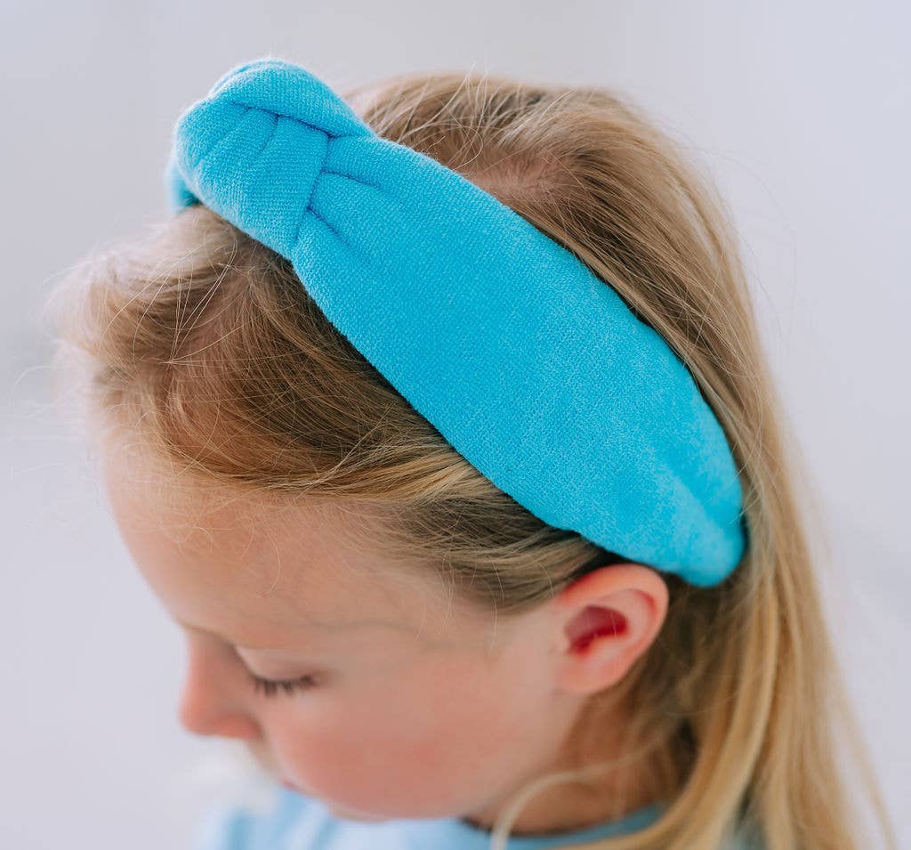 Terry Cloth Headbands: Blue