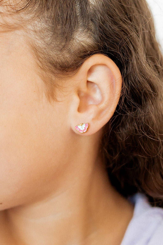 Blakely ButterflyScrewback Stud Earrings