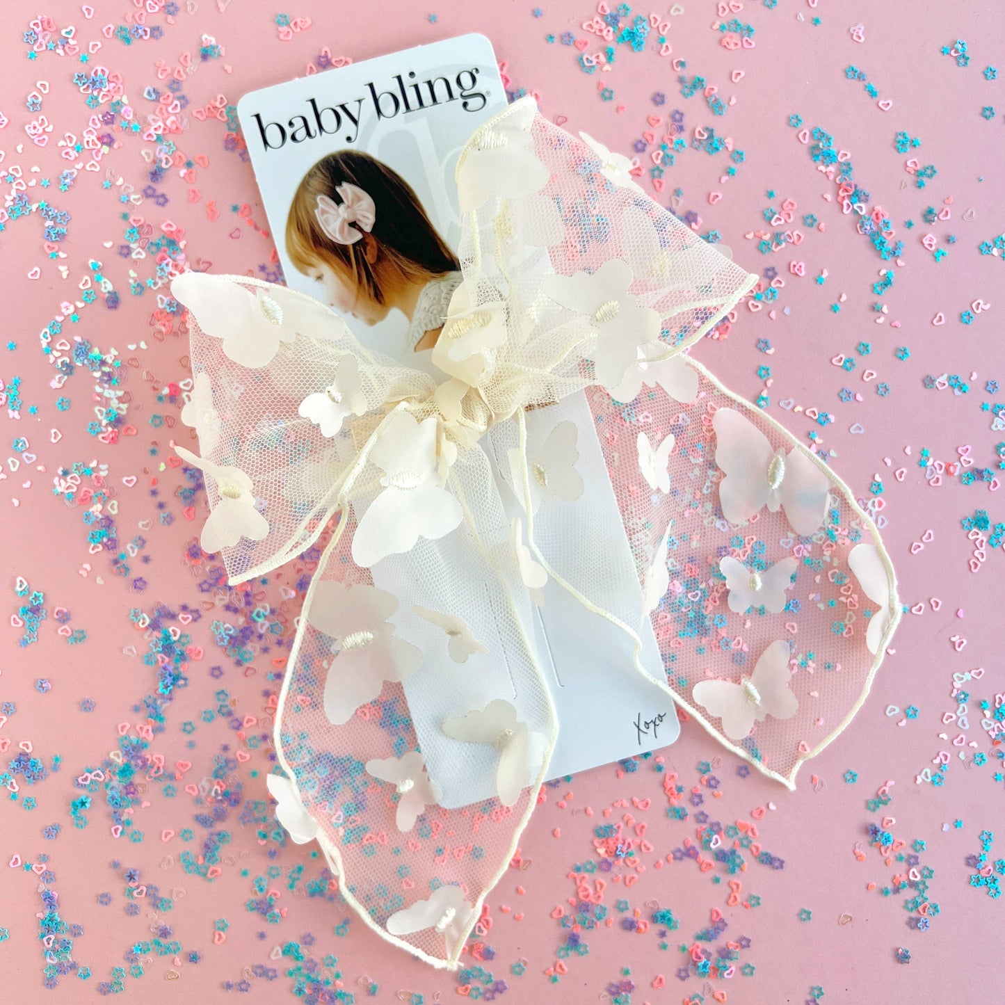 Baby Bling® Big Belle hair bow clip: Darla