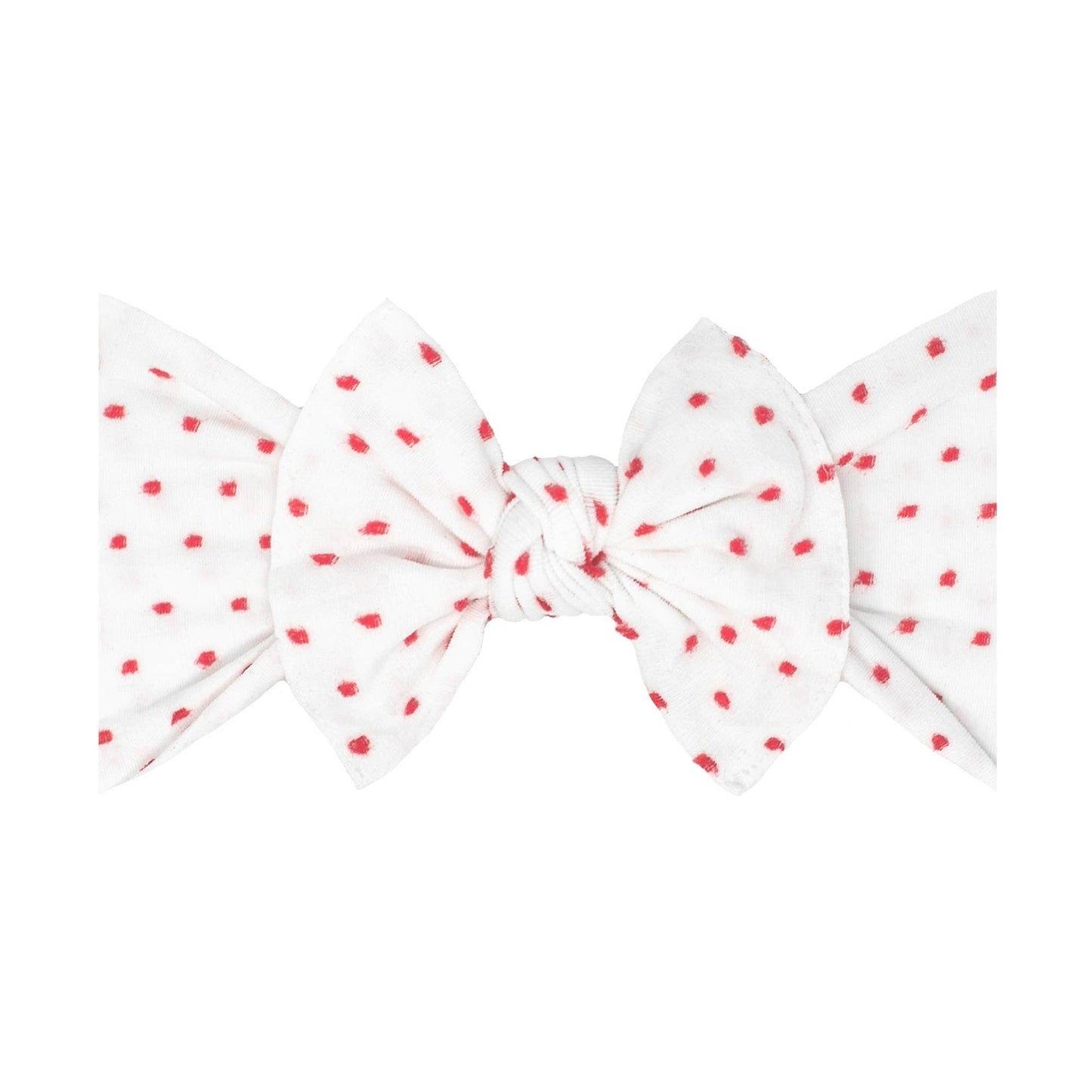 Baby Bling® Shabby Dot Knot: Cherry/Red dot
