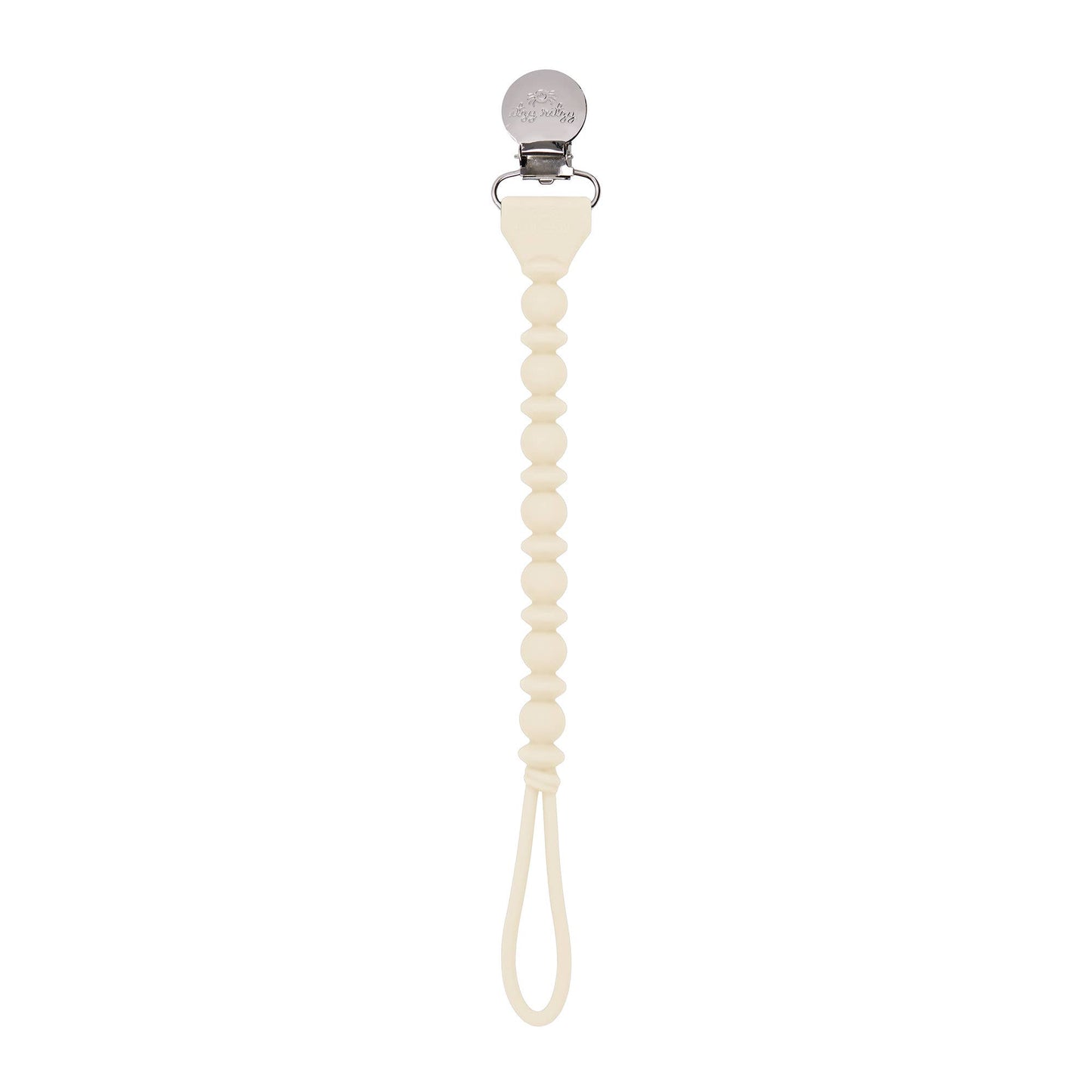 Sweetie Strap™ Silicone One-Piece Pacifier Clips: Pink Beaded
