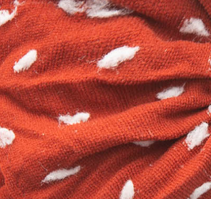 PATTERNED SHABBY KNOT: sienna dot