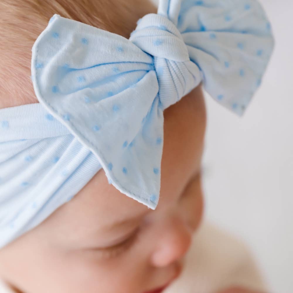 Baby Bling® Shabby Dot Knot: Cherry/Red dot