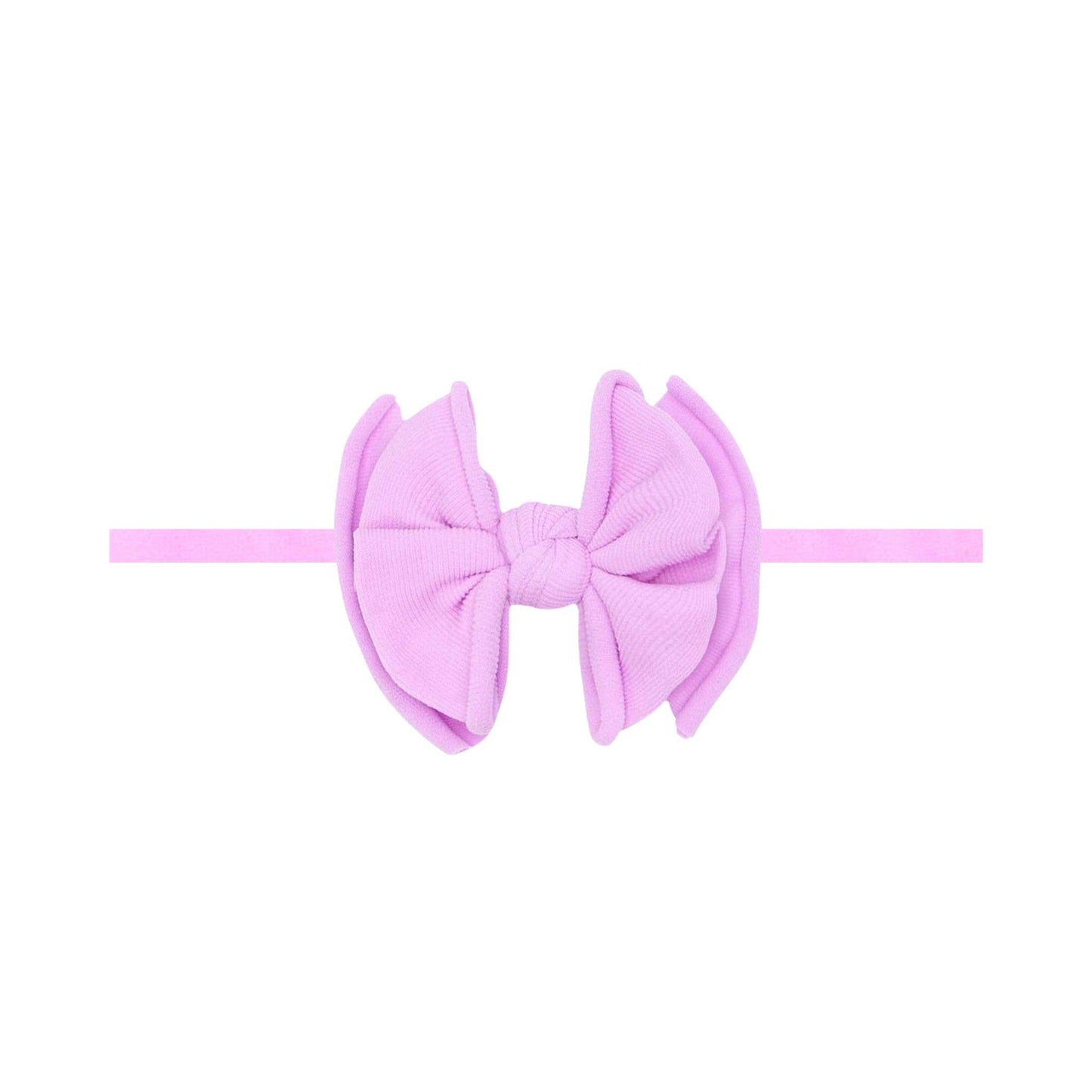 Sage: Baby Bling® Baby FAB® Skinny soft nylon bow headband