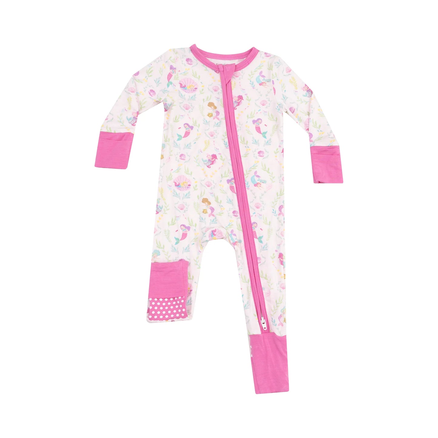 Mermaid Zipper Romper Pajama