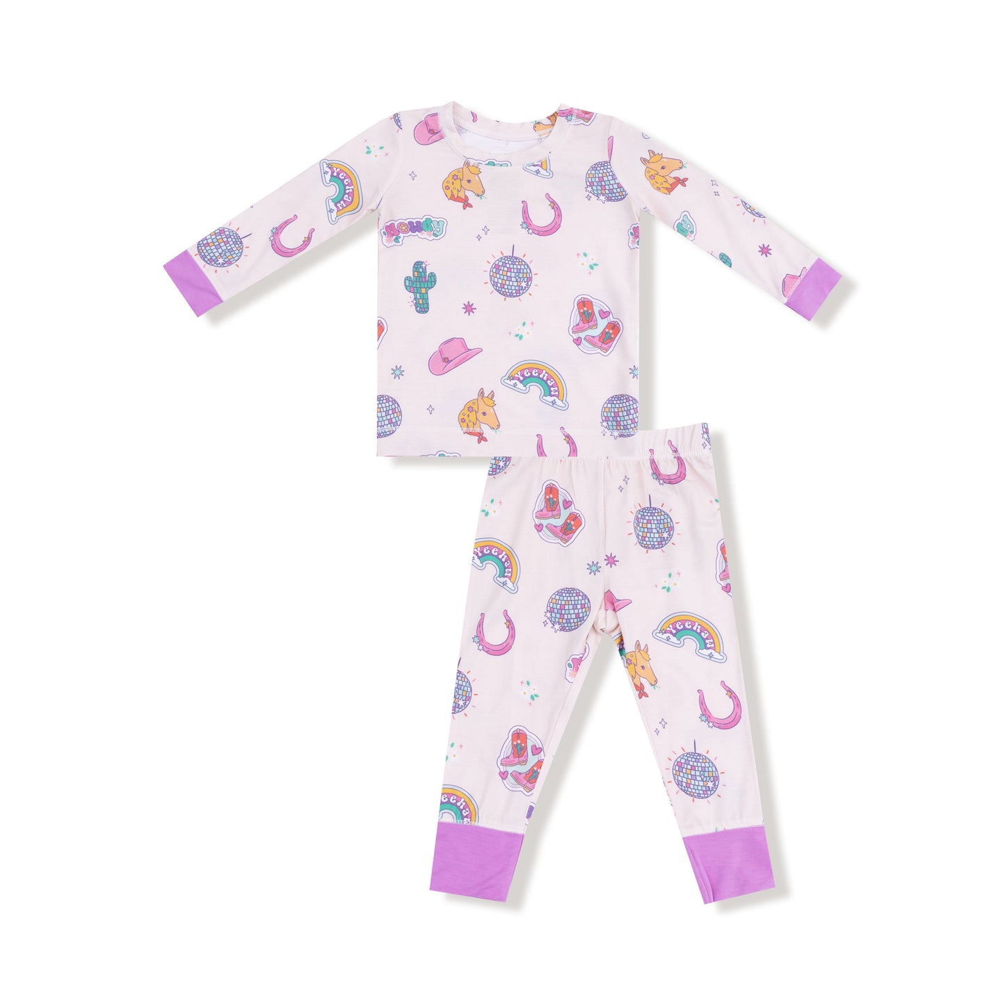 L/S Pajama Set- Disco Cowgirl