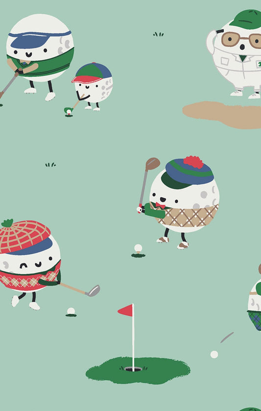 L/S Pajama Set- Green Golf Pros