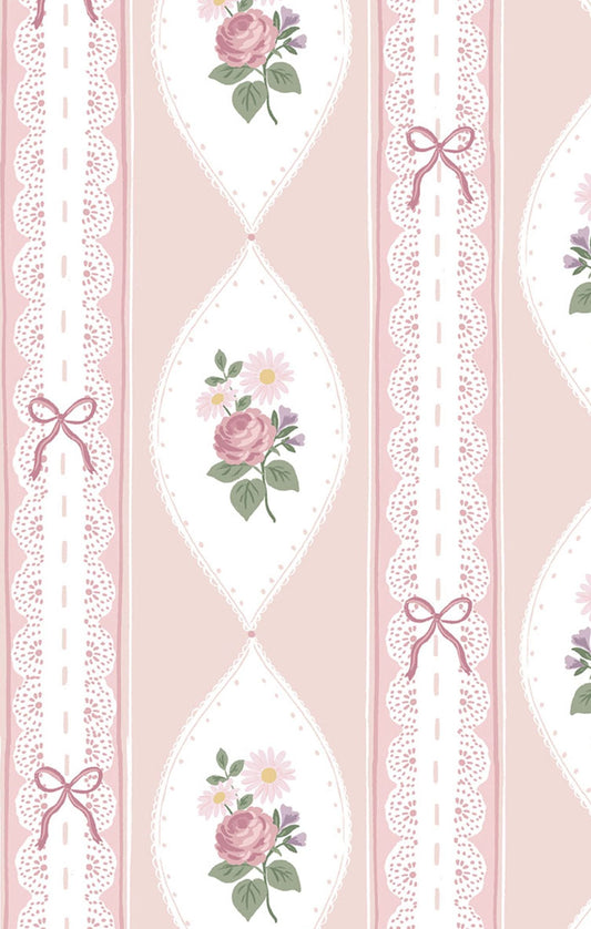 Smocked Peter Pan Romper- Ogee Lace Floral