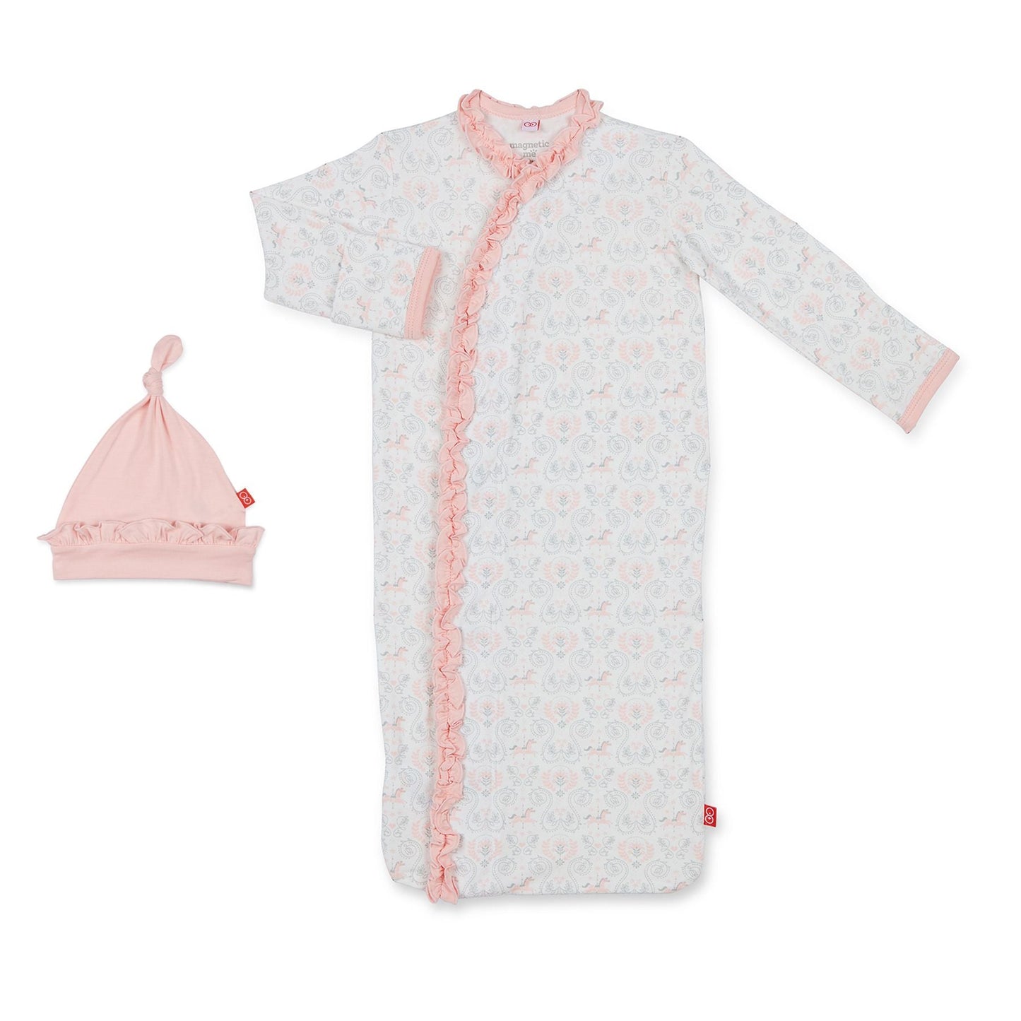 Carousel Modal Magnetic Sack Gown + Hat (NB-3m)