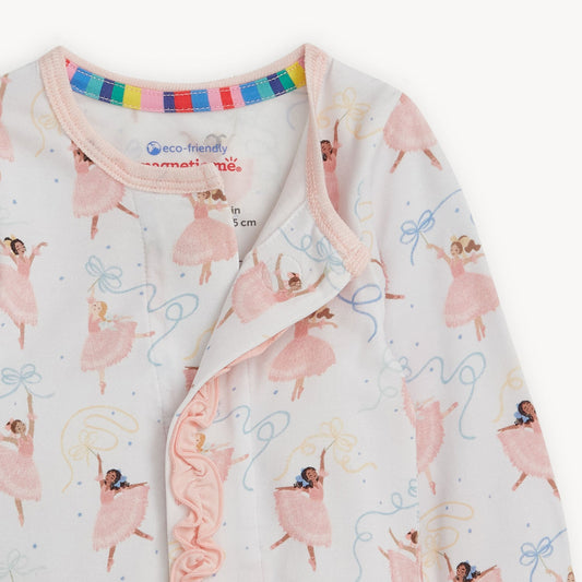 Pretty Plies Modal Footie W/ Ruff