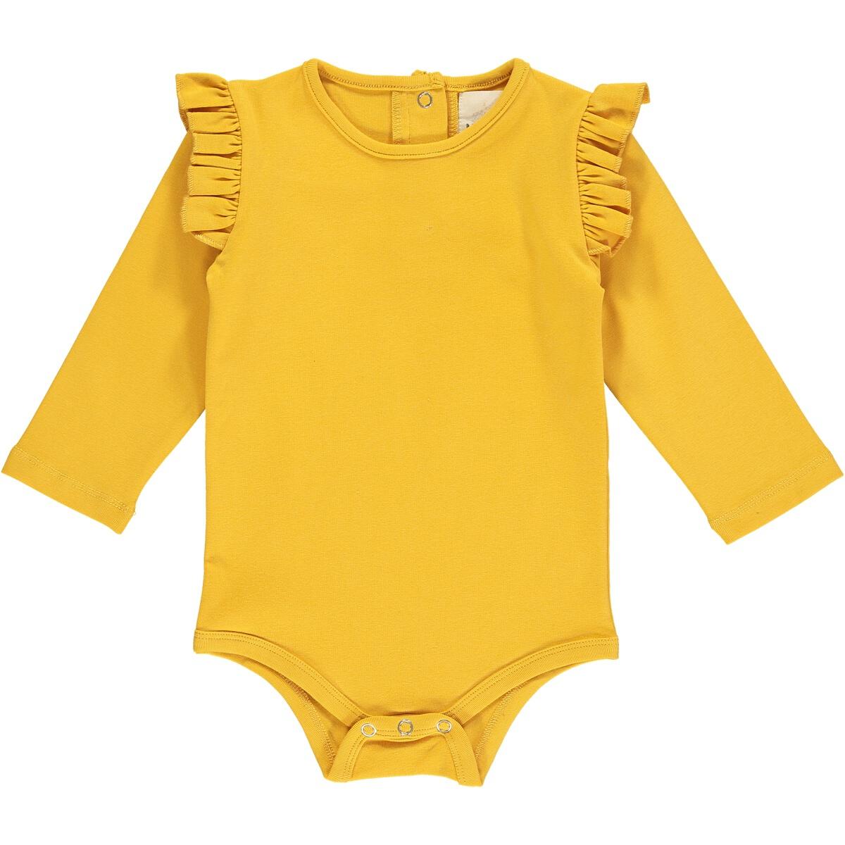 Mustard/Gold Ruffle Onesie
