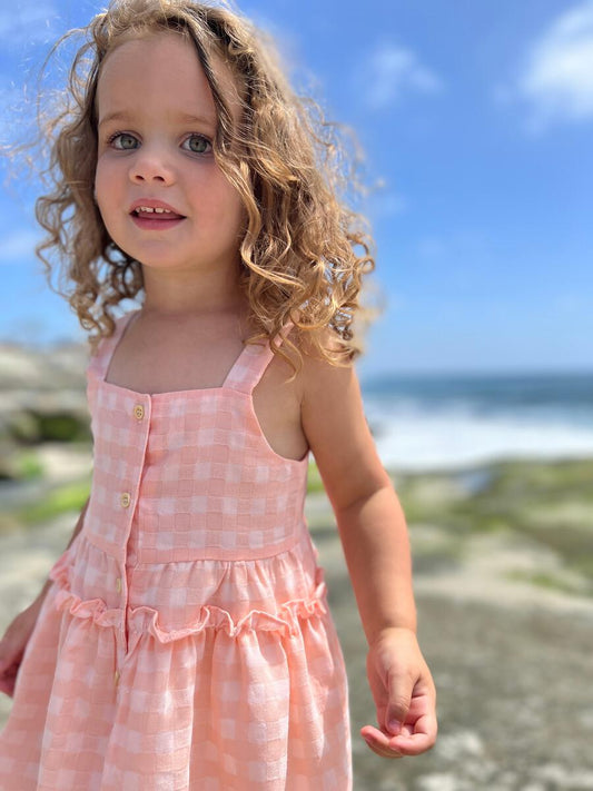 Flynn Dress- Pink Plaid