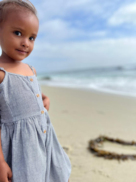 Blue Check Brooklyn Dress