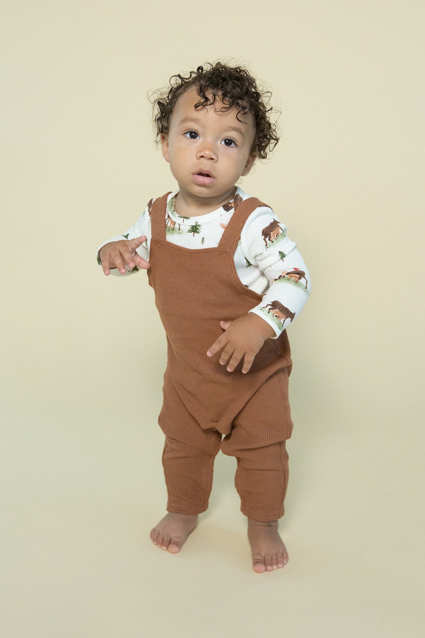 Brown Thermal Overalls