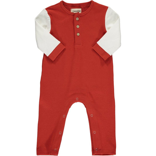 Pumpkin Estill Raglan Romper