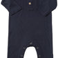 Navy Ribbed Romper