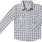 Fishing Shirt- Blue/Sky Plaid
