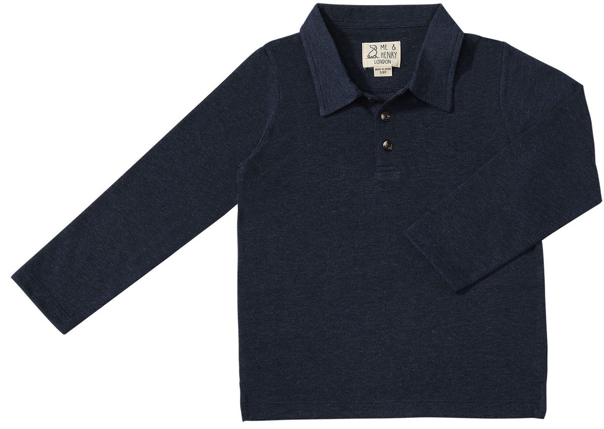 Cotton Polo- Navy