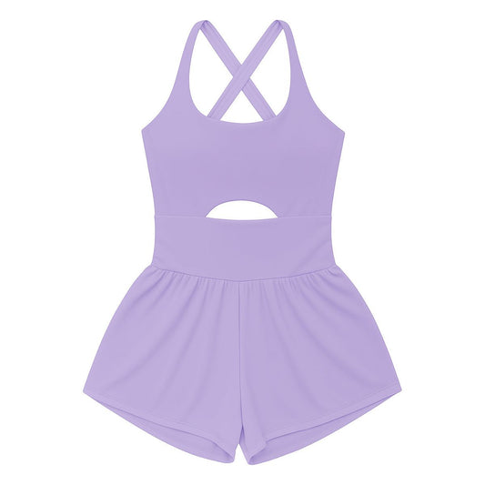 Haddie Romper- Purple