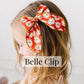 Baby Bling® Belle hair bow clip: Dusty Blue Poppy