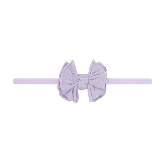 Light Orchid Baby Bling® Baby FAB® Skinny soft nylon bow headband: