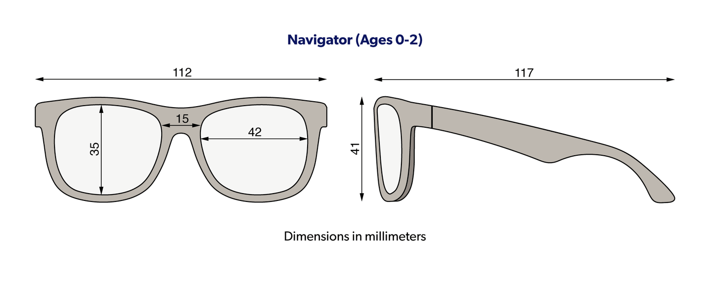 Think Pink Navigator Kids Sunglasses Stocking Stuffers: 0-2Y / Navigator
