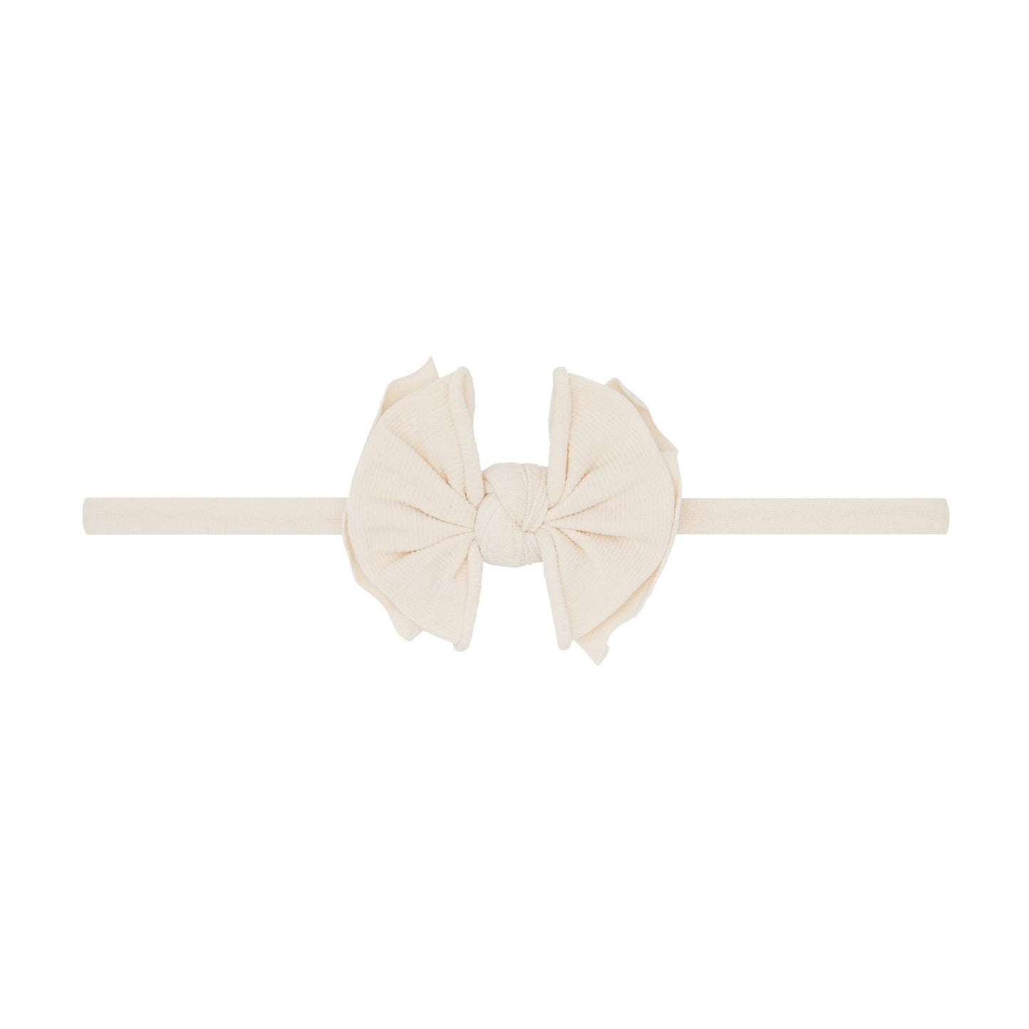 Antique Pink Baby Bling® Baby FAB® Skinny soft nylon bow headband:
