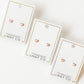 Nora Heart Pink Screwback Stud Earrings
