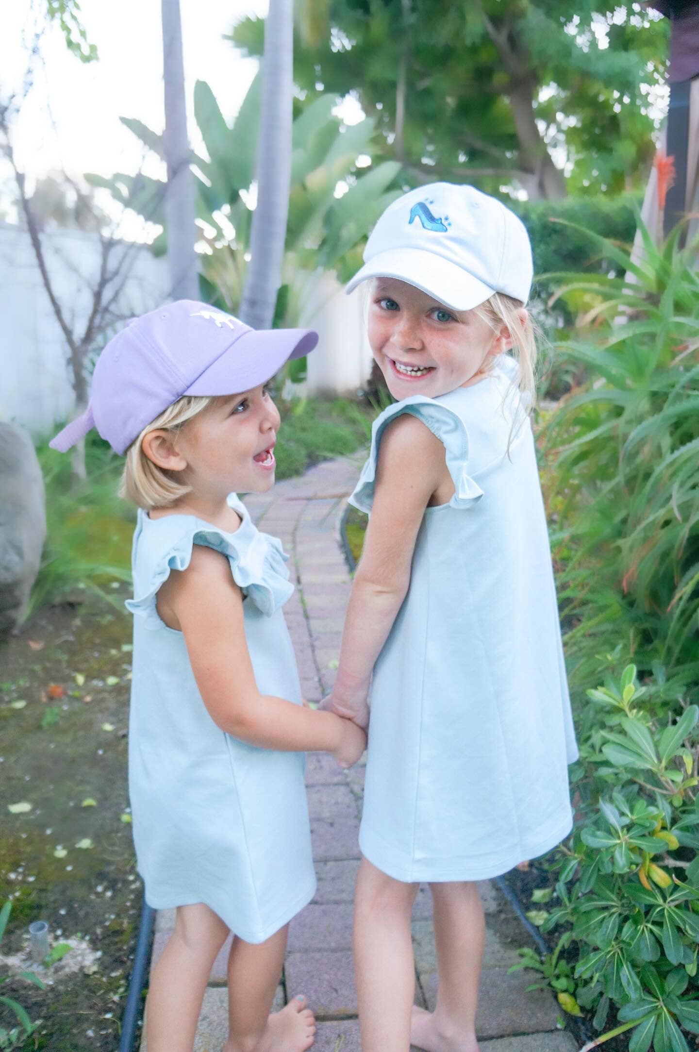 Rainbow Unicorn Bow Baseball Hat: Youth (ages 2-7)