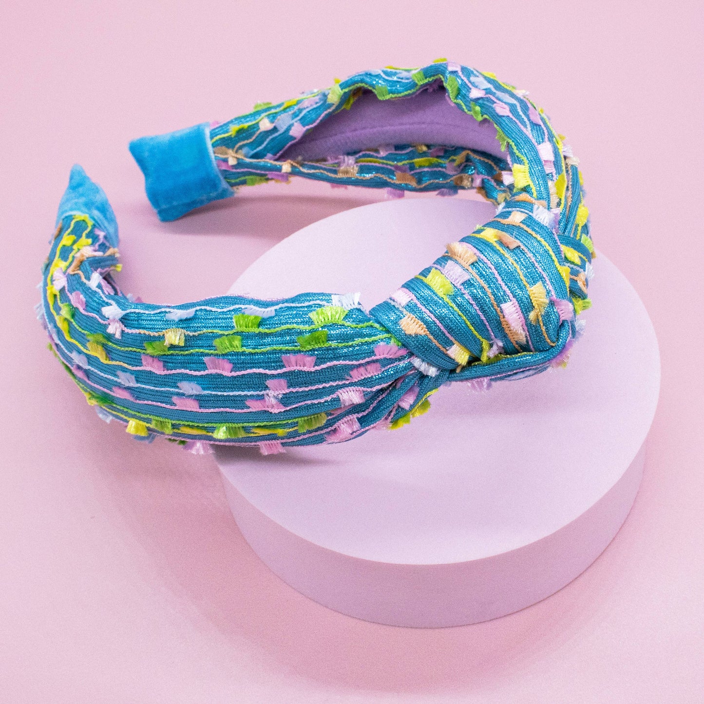 Kids Knot Headband - Confetti Hair Accessories for Girls: Silver